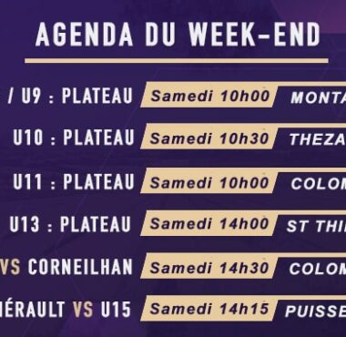 Agenda du 18 au 21 Novembre