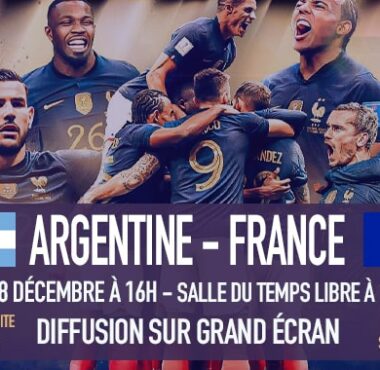 Diffusion de Argentine - France, Salle du Temps Libre