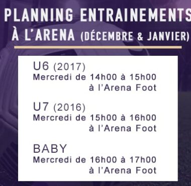 Baby, U6 et U7 à l'Arena Foot !