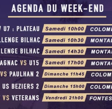 Agenda du 13 au 15 Janvier