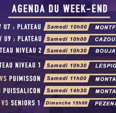 Agenda du 28 au 29 janvier