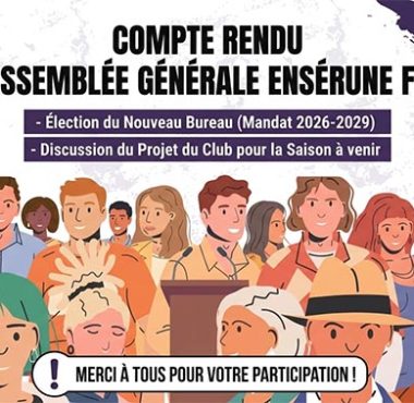 AG de l'EFC : Stabilité et renouveau pour les 3 prochaines saisons