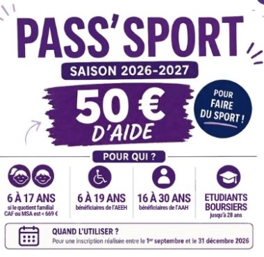 Pass'Sport 2026-2027 : Comment en profiter à l'Ensérune FC